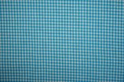 Bawełna vichy - turkusowa kratka, 3 mm