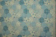 Tkanina sukienkowa - niebieski patchwork