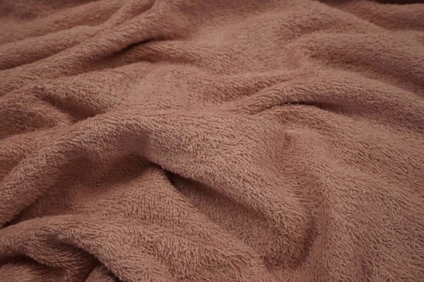 Bawełna frota / frotte w kolorze brudny róż