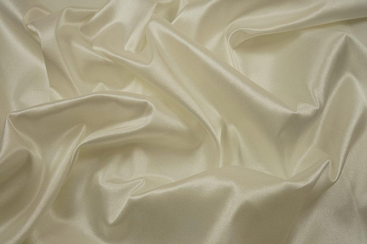 Satyna lycra w kolorze ecru