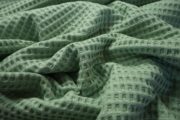 Bawełna wafel w kolorze "Old green"