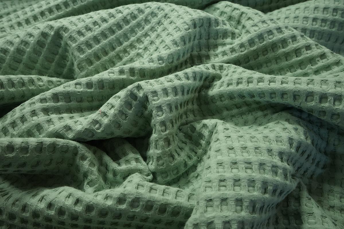 Bawełna wafel w kolorze "Old green"