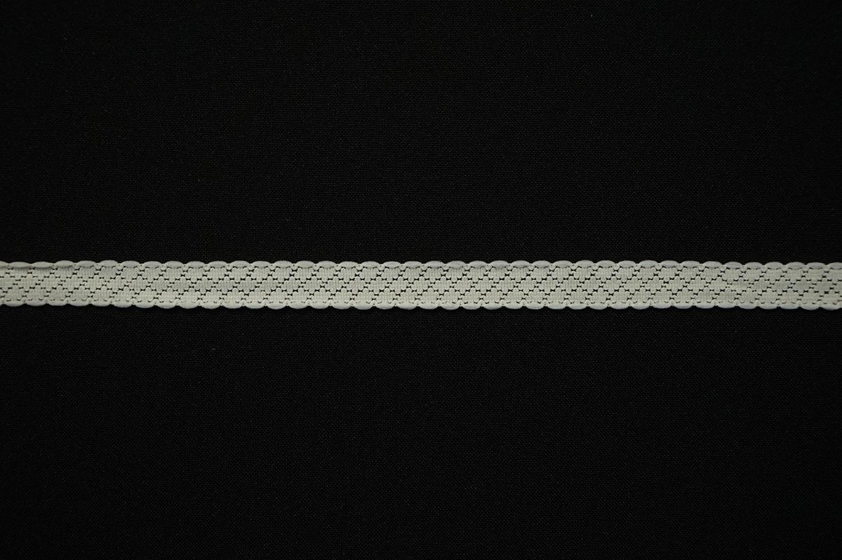 Taśma koronkowa elastyczna - kolor ecru, 1 cm