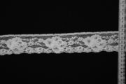 Taśma koronkowa elastyczna - szeroka na 5 cm, kolor ecru