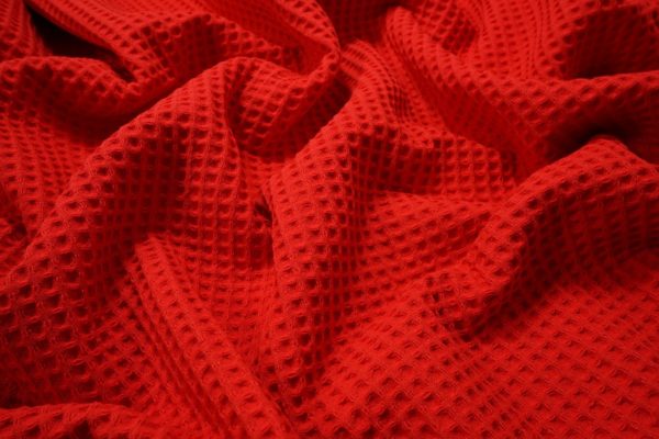 Bawełna wafel - "Red"