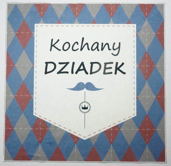 Panel poduszkowy - kratka "kochany dziadek"