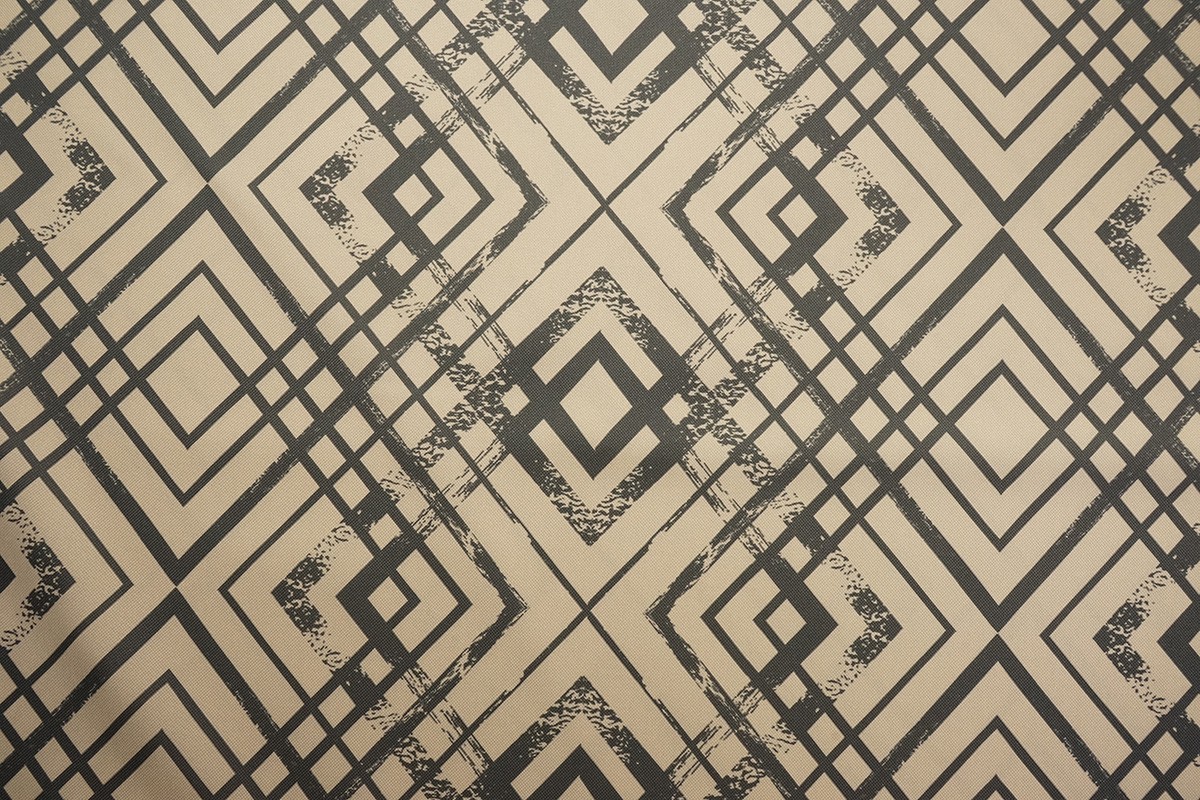 Tkanina ogrodowa wodoodporna – wzór geometryczny