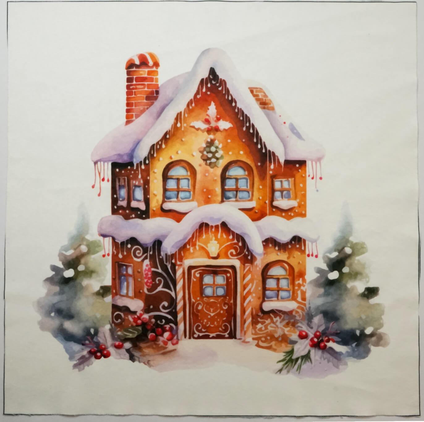 Panel poduszkowy – domek z piernika