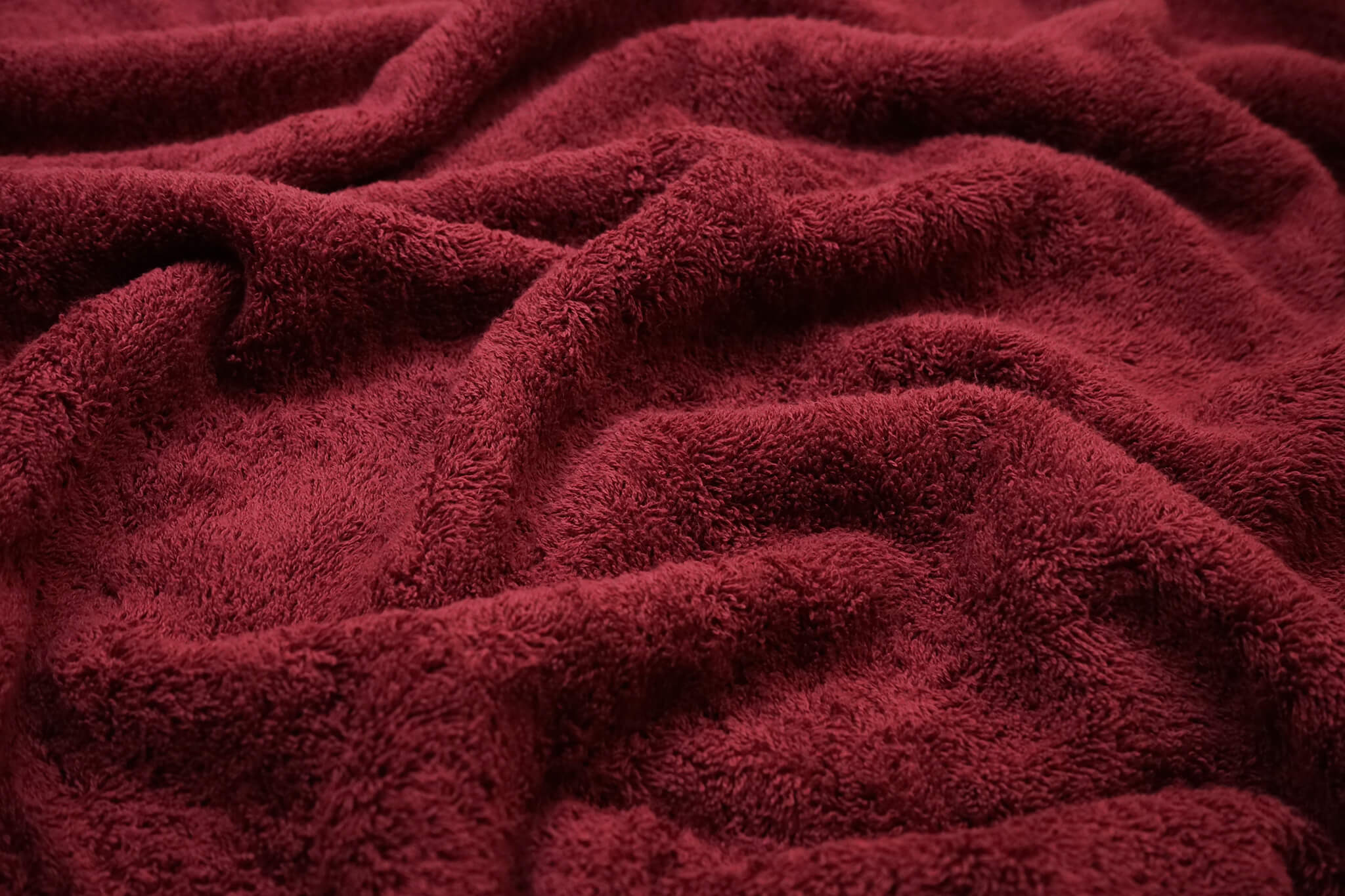 Bawełna frota / frotte w kolorze bordowym